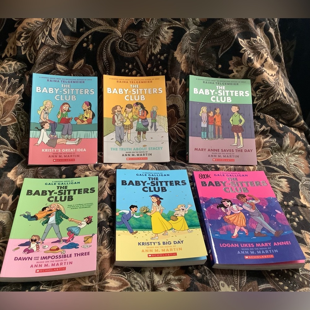 Lot of 6 Books. The babysitters club graphic novels #1,2,3,5,6,8